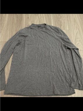 SKIMS Gray Long-Sleeve Crew Tee